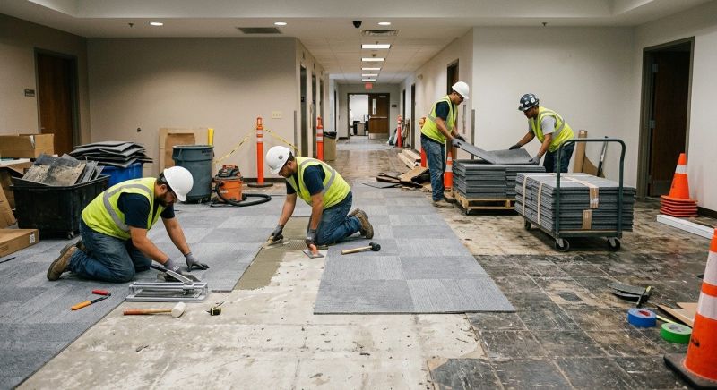 Our team working on Flooring Service projects in Zephyrhills, FL